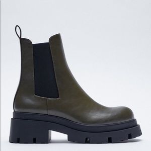 Zara Lug Sole Ankle Booties